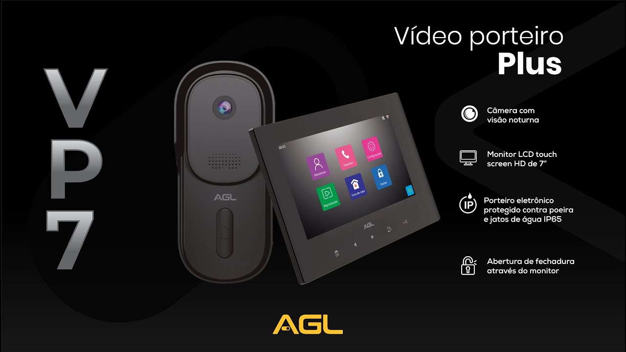 Vídeo Porteiro VP7 Plus AGL