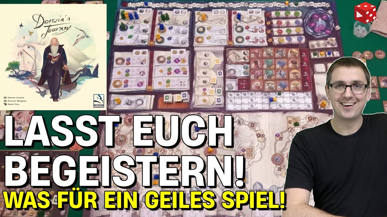 Darwins's Journey - Ein geniales, schön verzahntes Euro-Game - lasst euch begeistern!