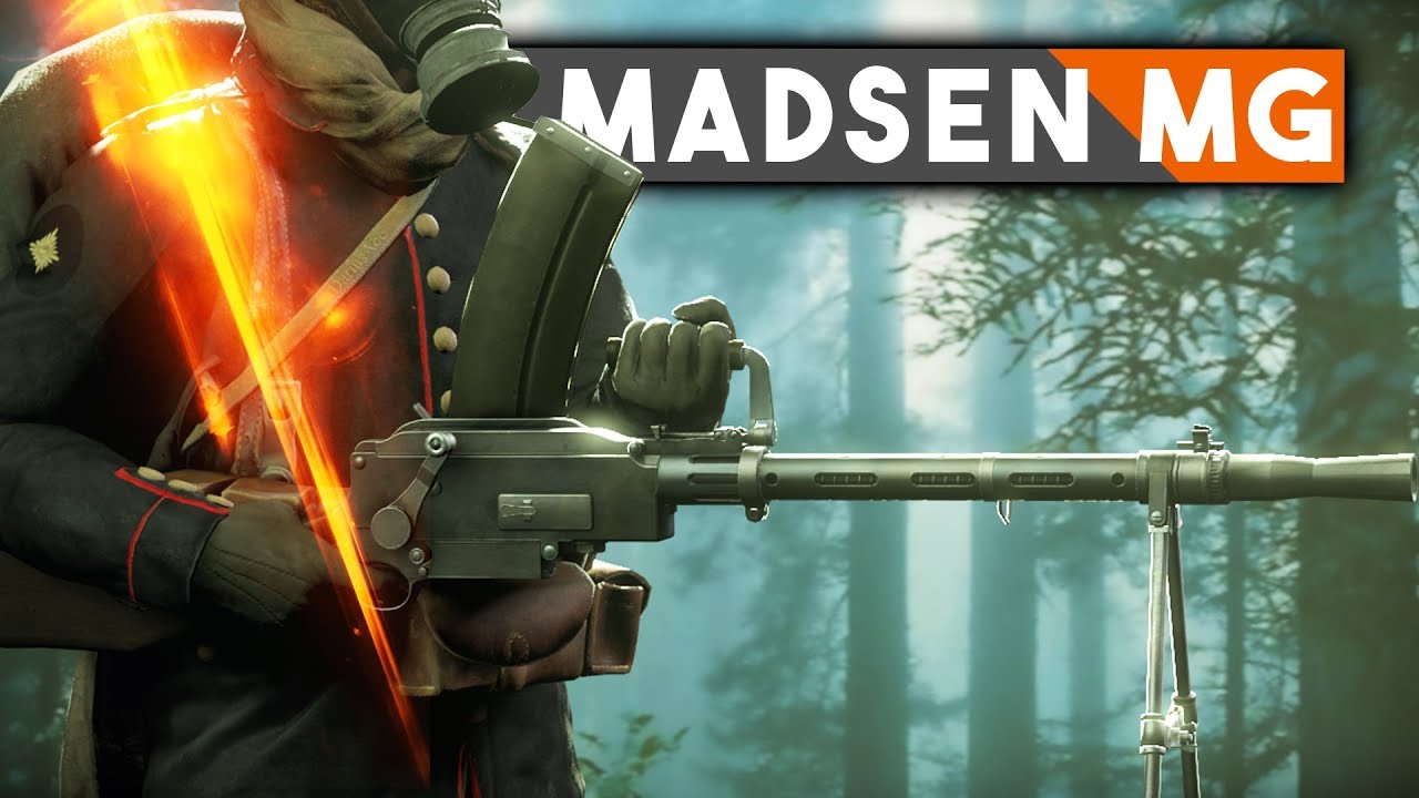 MADSEN MACHINE GUN ► Battlefield 1: History (WW1 History)