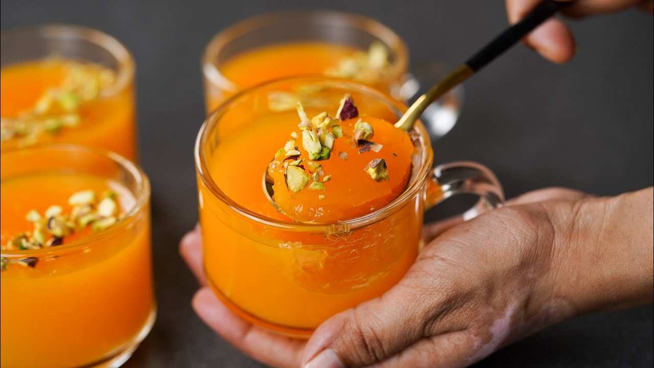 Orange Pudding Cup Recipe | Soft & Delicious Orange Pudding | Orange Dessert Recipe | N'Oven Foods