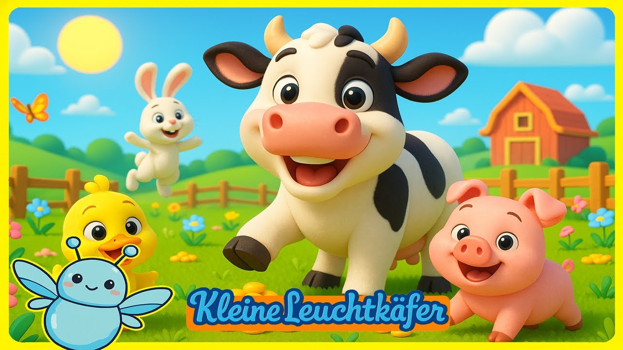 Kuh & Freunde auf dem Bauernhof 🐮💛 | Teilen macht Spaß! | Kleine Leuchtkäfer