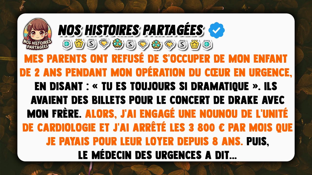 Mes parents ont refusé de s’occuper de mon enfant de 2 ans pendant mon opération du cœur en urgence