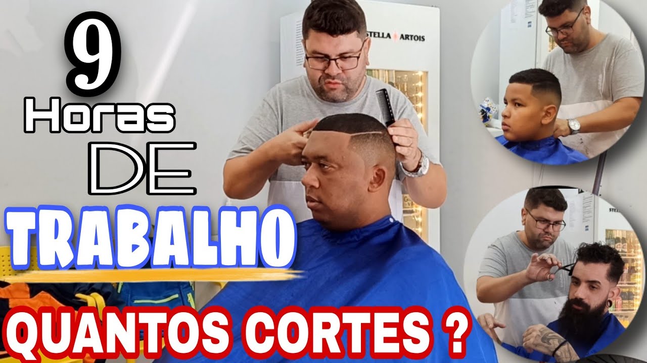 COMO é meu dia na BARBEARIA | Vlog do barbeiro | cortes de cabelo! #vlog #barbershop