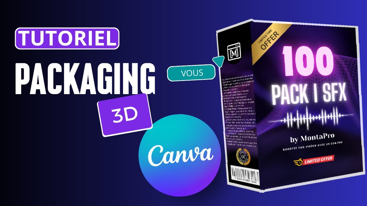 Réaliser un packaging pour 3D pour votre page de vente 