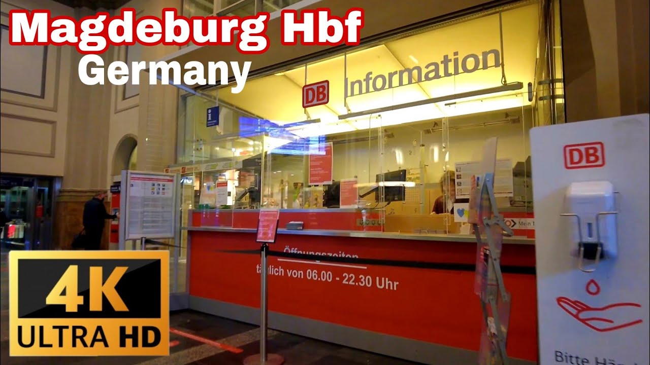 Magdeburg Hbf | Walking in Magdeburg Germany 🇩🇪- Walking Tour 2022 - Magdeburg 2022