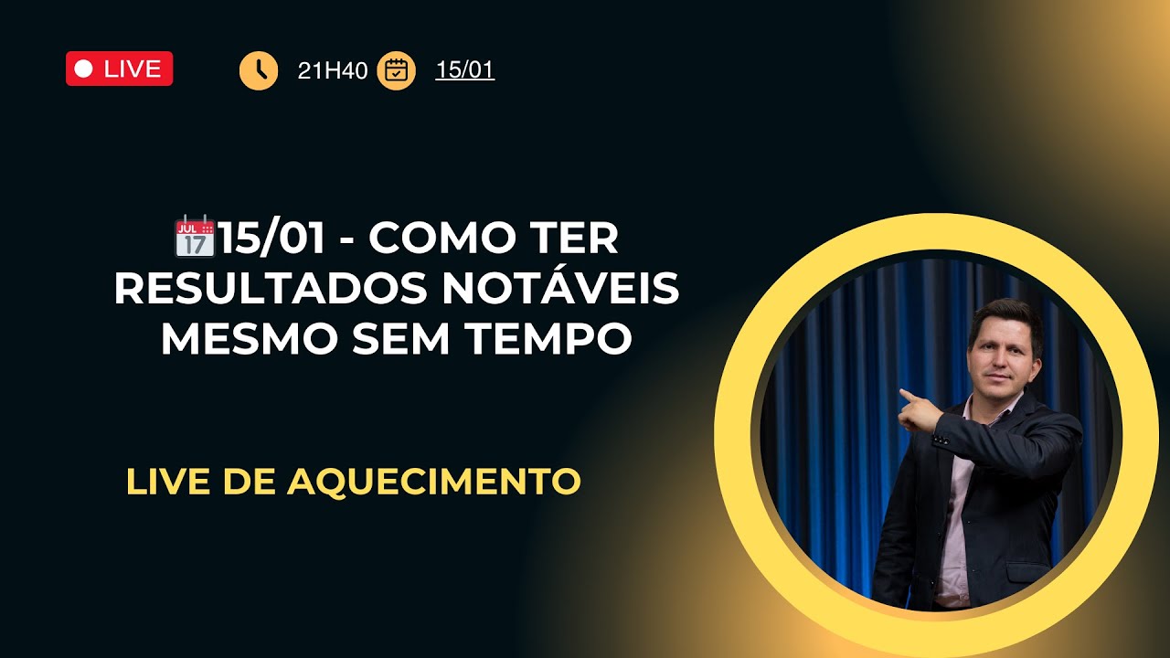 📆15/01 - como ter resultados notáveis mesmo sem tempo