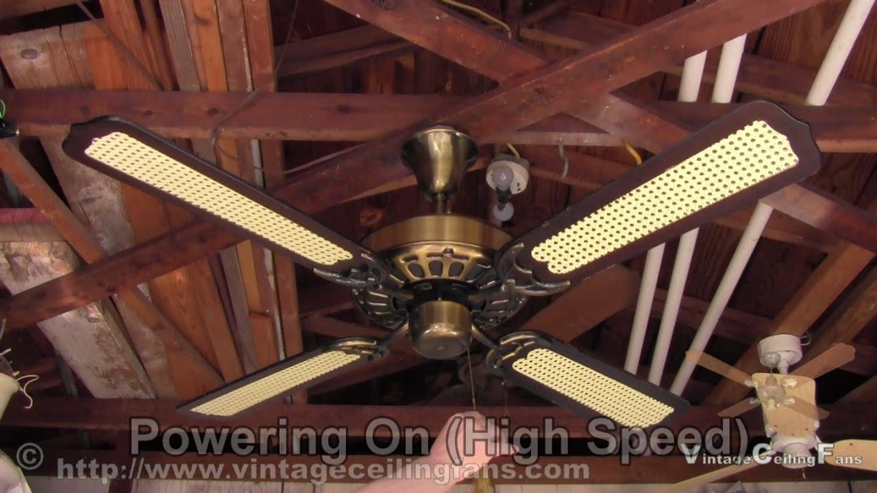 Moss HF100 Series Heirloom Antique Brass Ceiling Fan by CEC