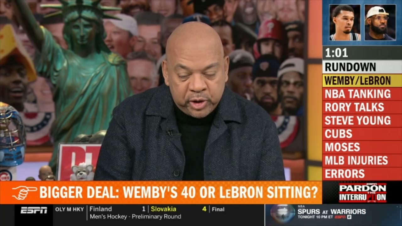 Pardon the Interruption| Michael Wilbon reacts to Spurs' Wembanyama drops 40 in 26 minutes vs Lakers