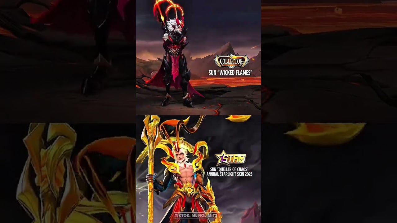 SKIN SUN COLLECTOR VS STARLIGHT ANNUAL 2025 #mobilelegend #mlbb #infomlbb #mlbbindonesia #mlbbshorts