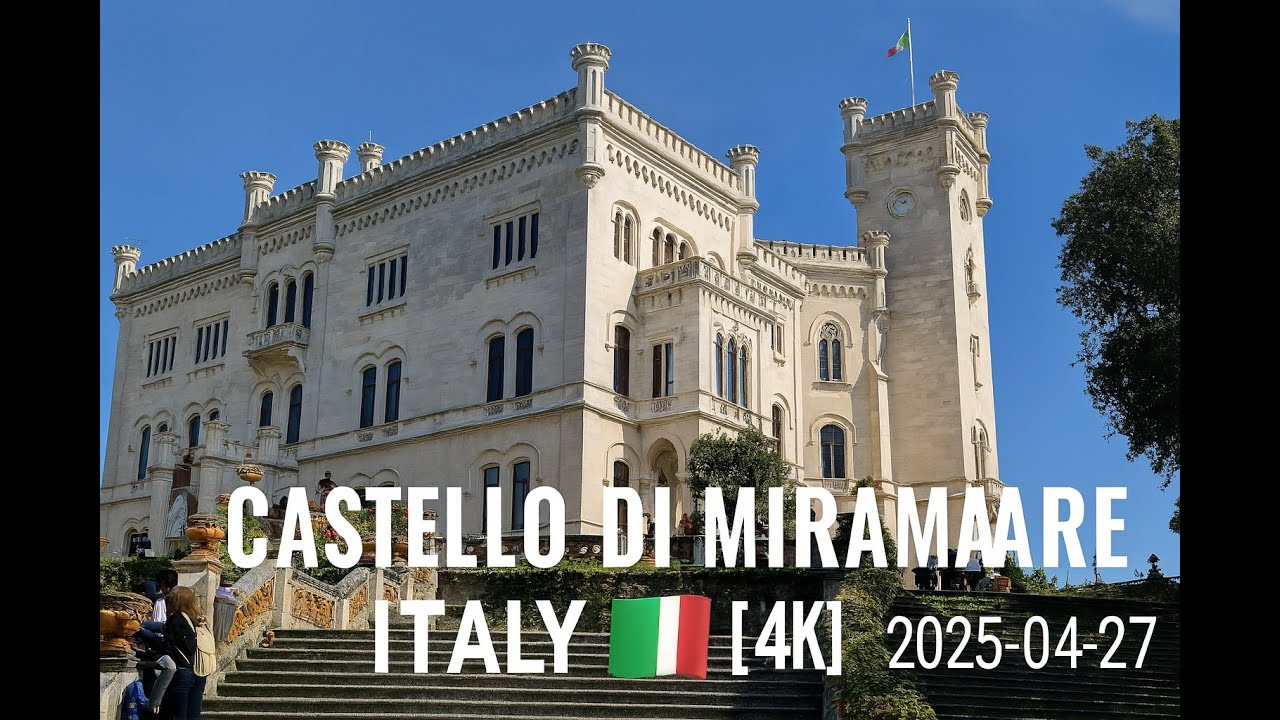 A Fairytale Castle by the Sea | Miramare 🇮🇹 [4K]