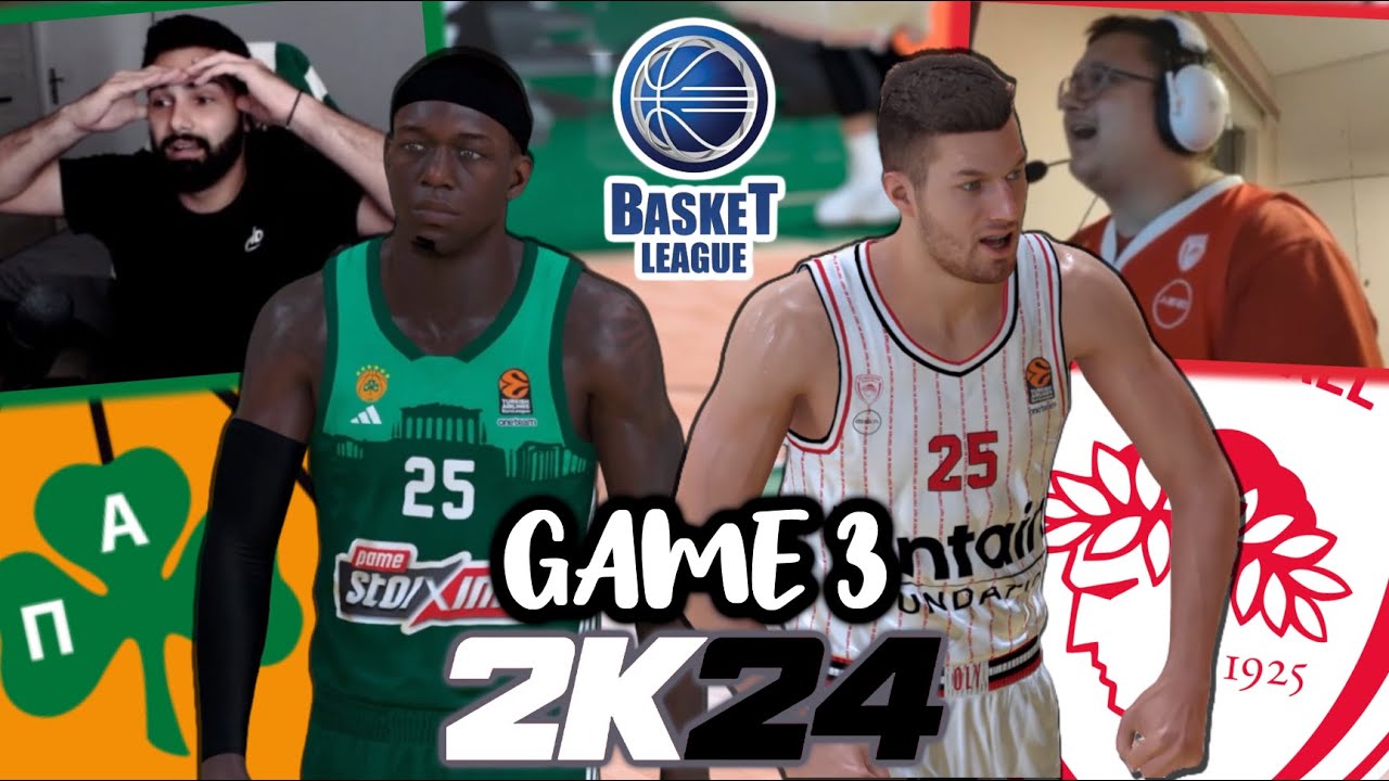 Panathinaikos - Olympiakos | Game 3 | Basket League Finals 2023-24 | PCBASKET 2K24