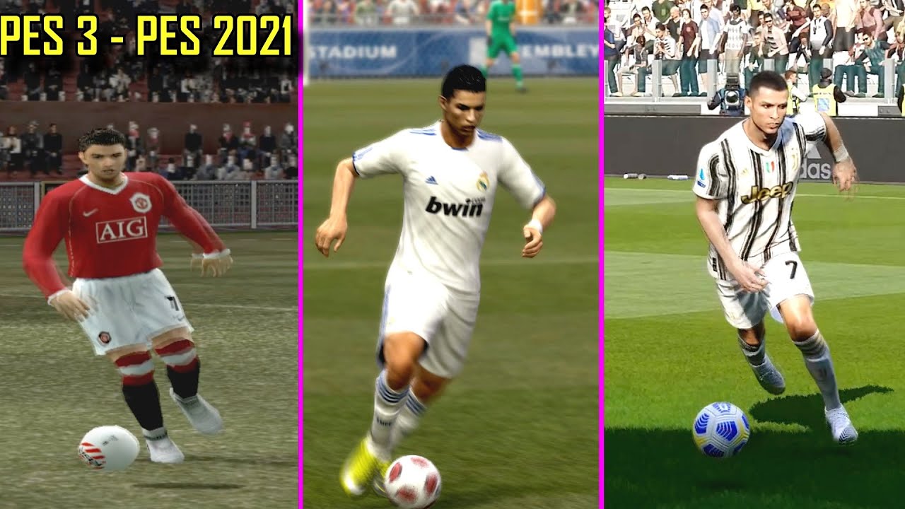 🔥 Cristiano Ronaldo Evolution from PES 3 to PES 2021✅ Face, Animation, Rating | Fujimarupes
