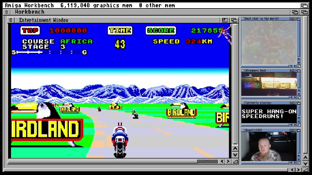 New PB/WR on Beginners Course, Super Hang-on (Amiga) 2.55.200!