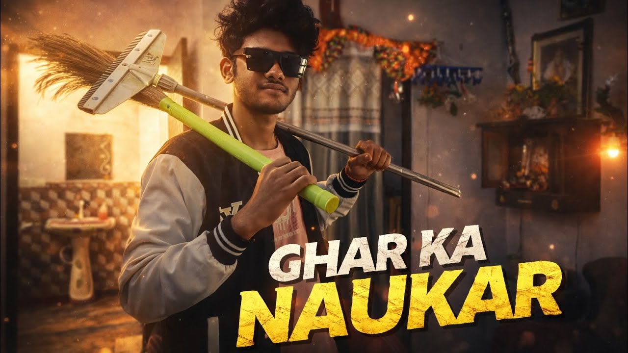 Ghar Ka Naukar | Attitude Level 100 😈 Cinematic VideoGhar Ka Naukar 😂 | Funny + Cinematic Short Film