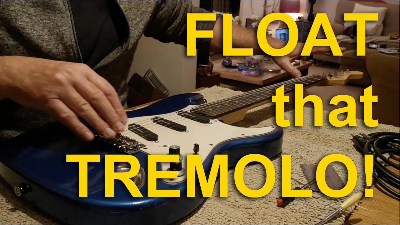 Setting a 6-screw tremolo to float: a simple, consistent method *read description for step-by-step