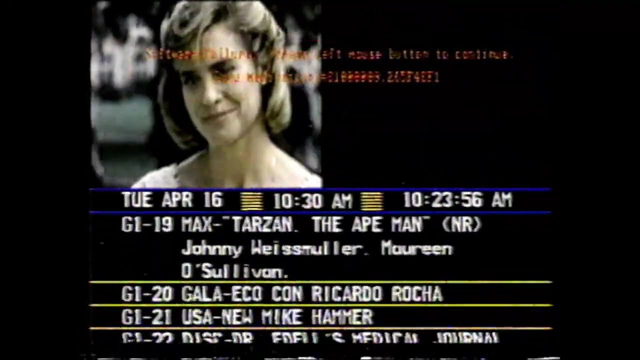 Prevue Guide Software Failure 4/16/91 C-Band Listings