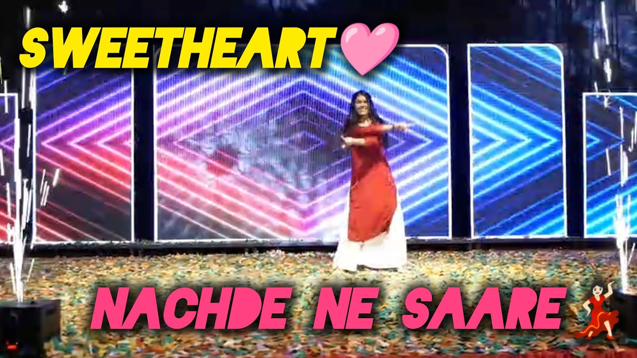 SWEETHEART & NACHDE NE SAARE 🩷✨ ~ Sangeet Dance performance by Shreya ~ #sweetheart #dance #youtube