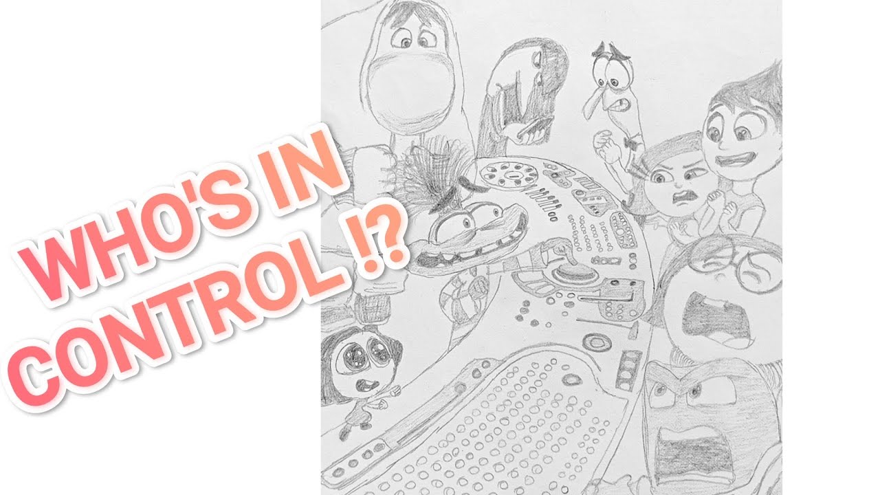 Inside Out 2 But The Control Room Is In Chaos 😭 | Pencil Sketch