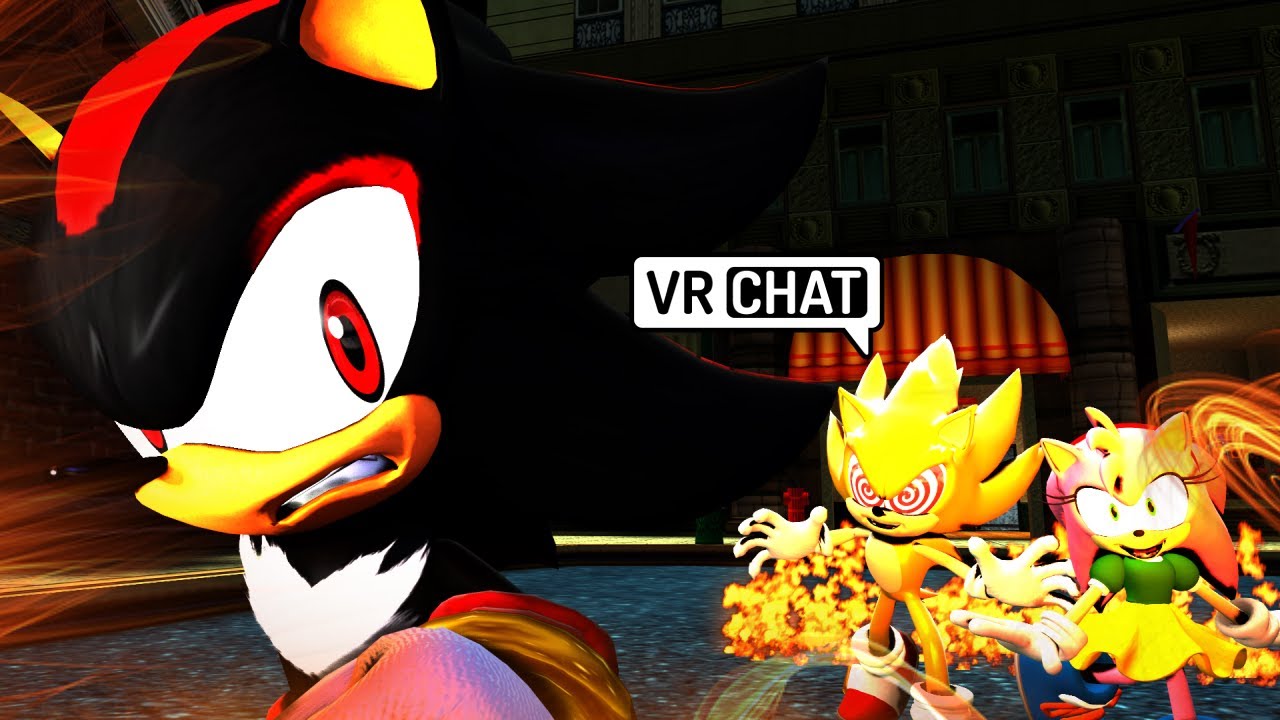 FLEETWAY SUPER SONIC AND ROSEY VS SHADOW IN VR CHAT