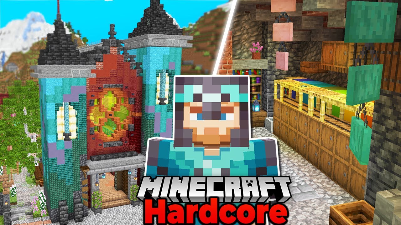 Я построил НОВОЕ ХРАНИЛИЩЕ в режиме выживания Hardcore Minecraft 1.20