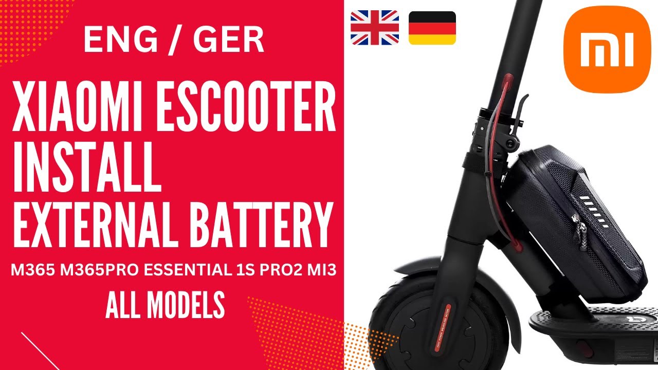 Xiaomi E-Scooter External Battery Install M365 M365PRO 1S PRO2 MI3