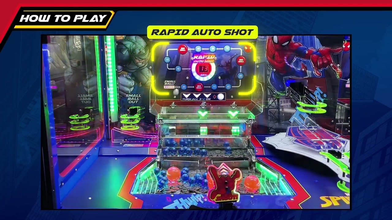 Spider Man Coin Pusher official video