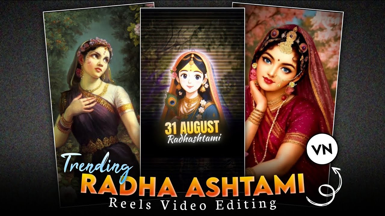 Radha Ashtami Special Video Editing | VN App Tutorial