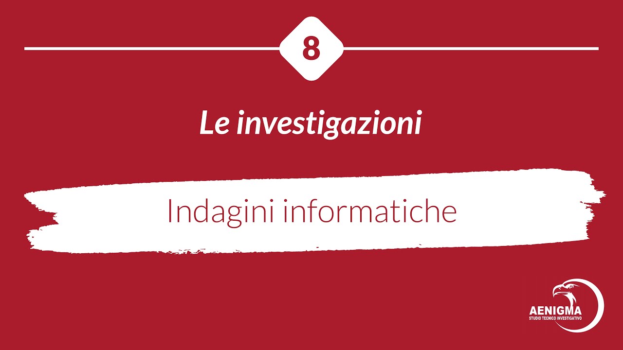 Indagini informatiche