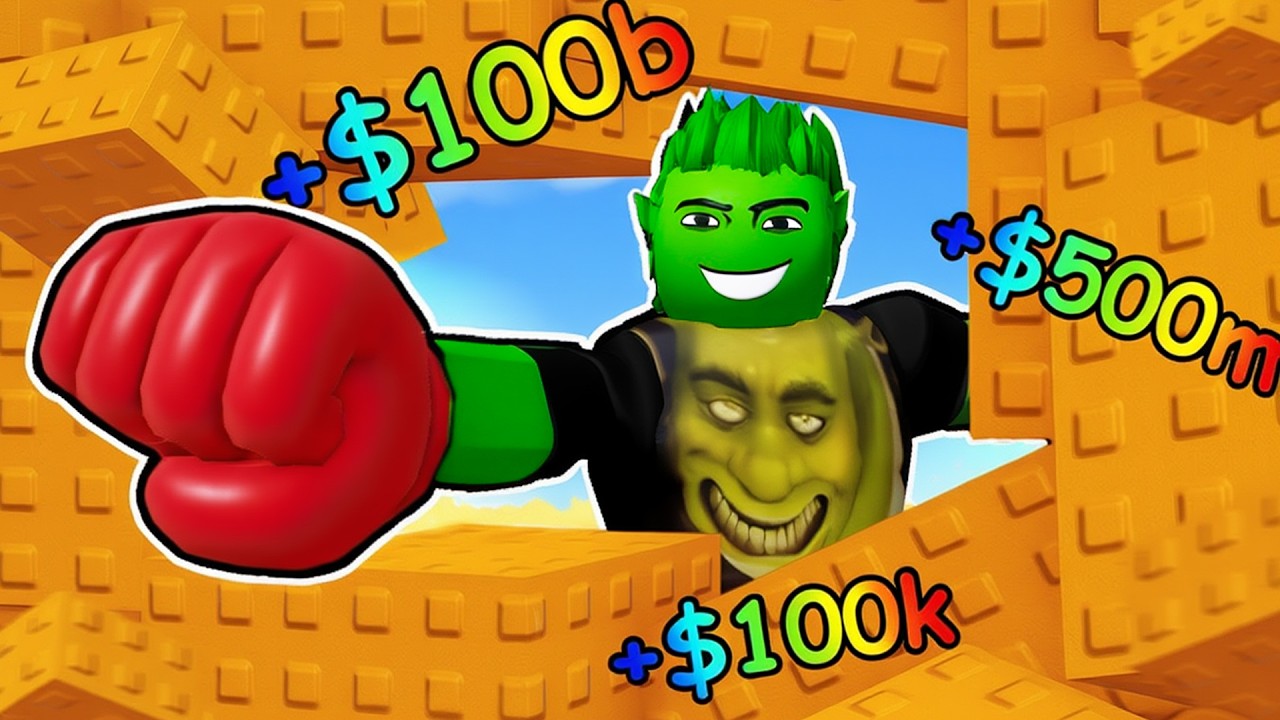 PRENDI a PUGNI i MURI per DIVENTARE RICCO su ROBLOX!👊🏻🤑