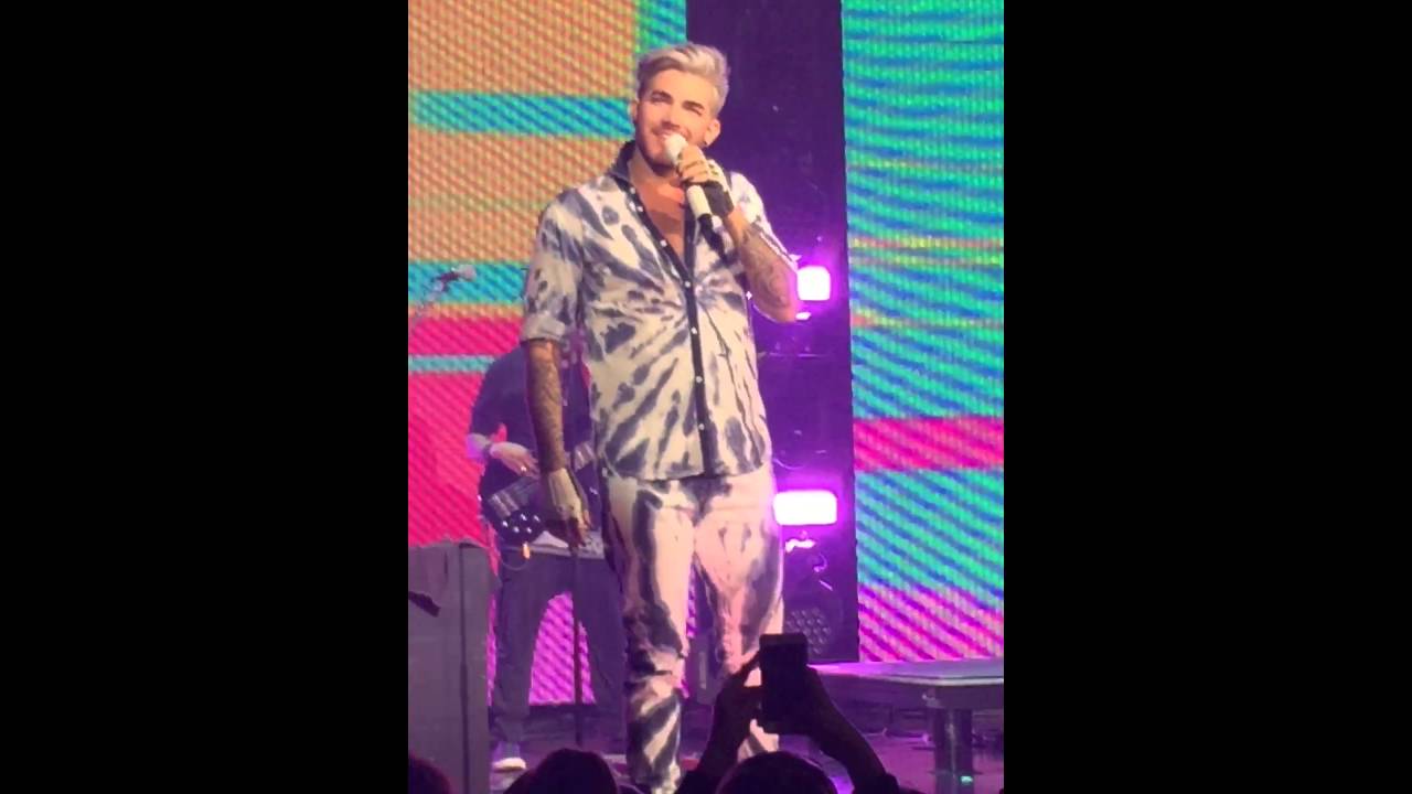 Adam Lambert, Oslo 24.04.16, Trespassing/Introducing the band/Another One Bites The Dust