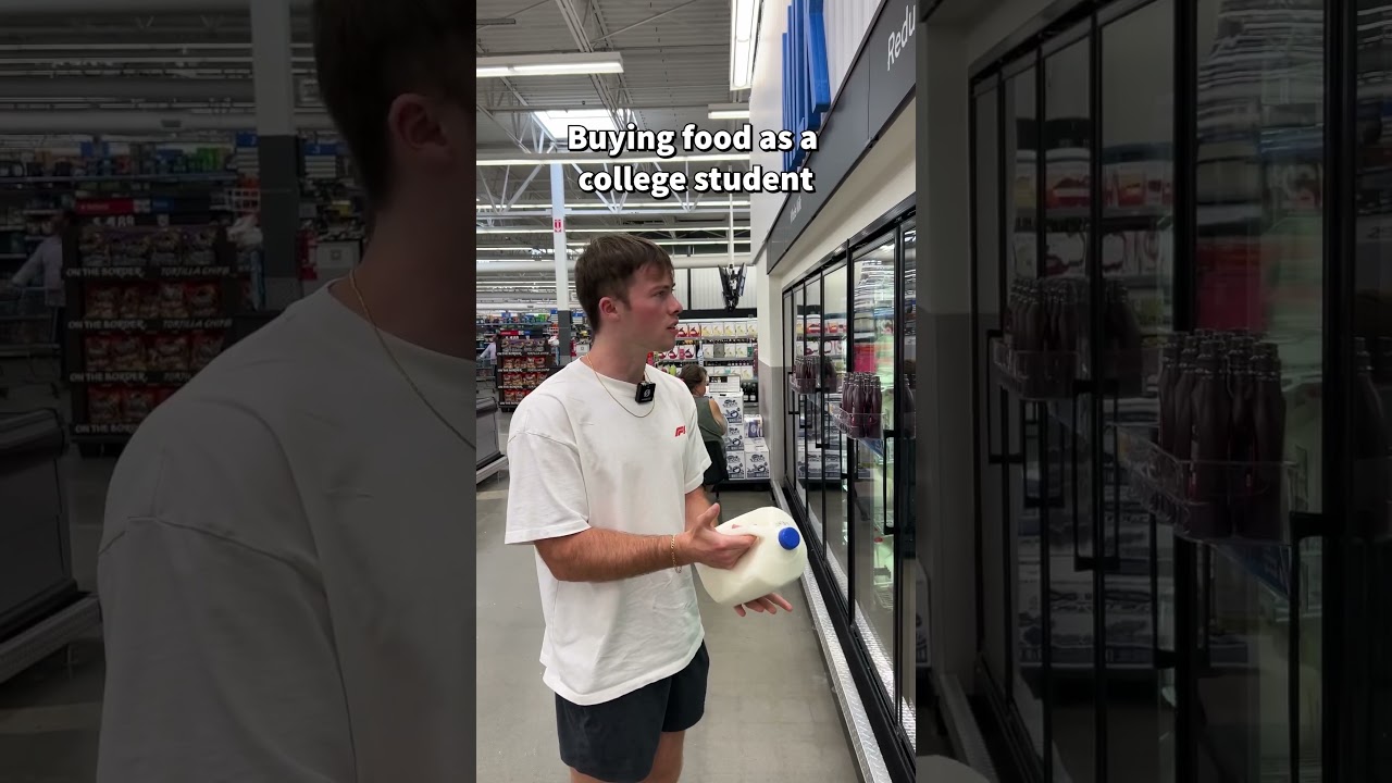 Buying groceries as a college student