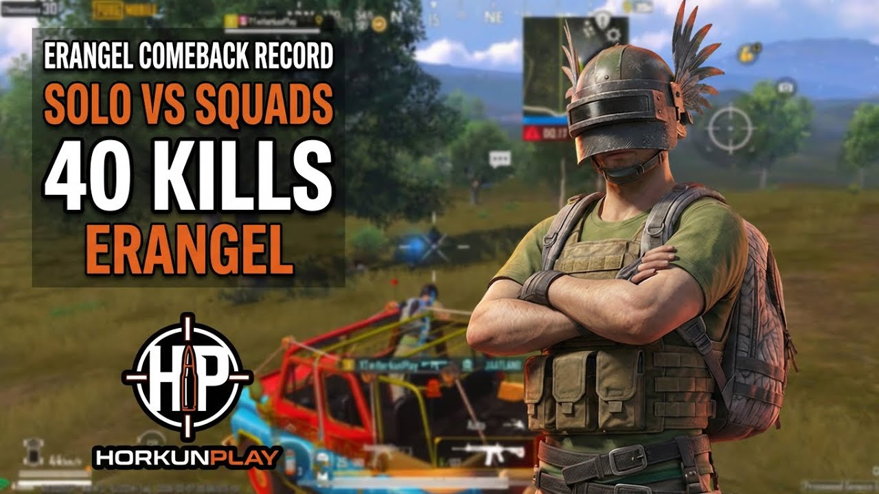 Erangel Comeback Record | 40 Kills | Solo vs Squads | Top 1 | PUBG Mobile