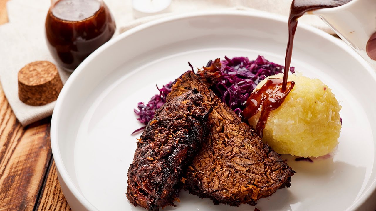 Ein veganer WEIHNACHTSBRATEN zum verlieben! Mit bester Bratensoße