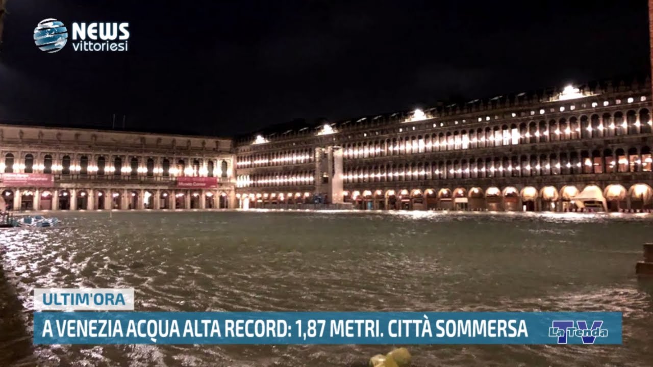 News vittoriesi - A Venezia acqua alta record. Città sommersa