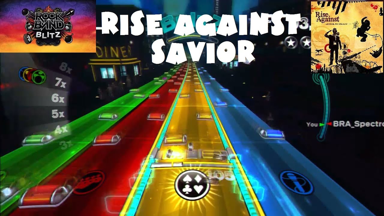 Rise Against - Savior - Rock Band Blitz Playthrough (5 Gold Stars)