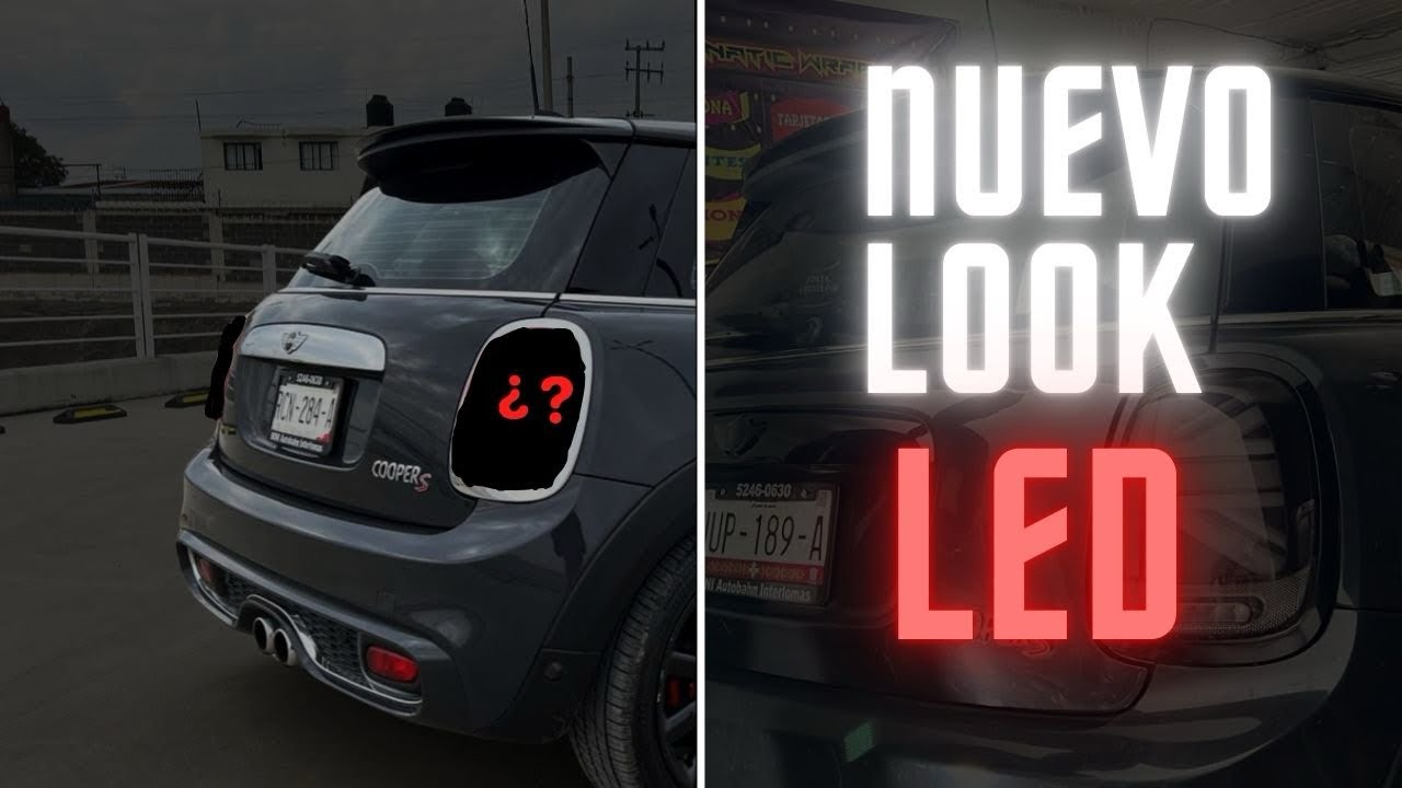 Mini Cooper F56 con luces traseras LED 🔧 ¡Instalación fácil en casa!