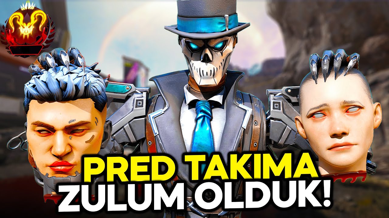 Predator Takıma Zulüm Olduk!! En İyi Silah Re-45 Efsane - Apex Legends Türkçe