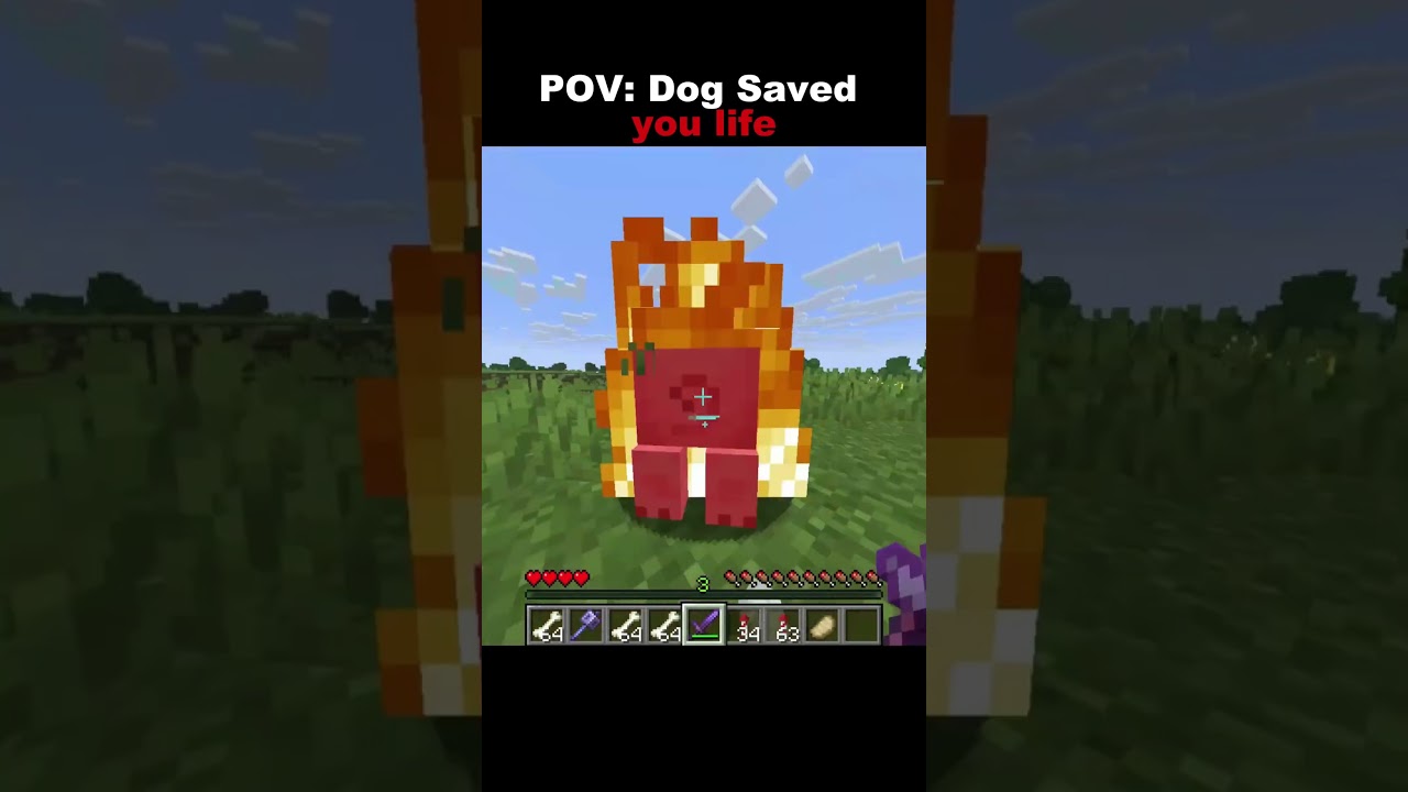 Dog saved my life ❤️|| Gamers Vault 😎|| #minecraft #gaming #newcreators #trending #shorts