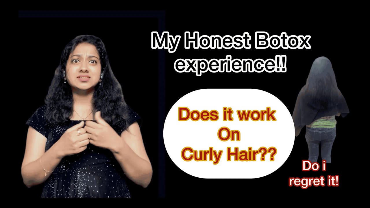 HAIR BOTOX on Curly hair - My Honest Experience! Before & After | Real Results