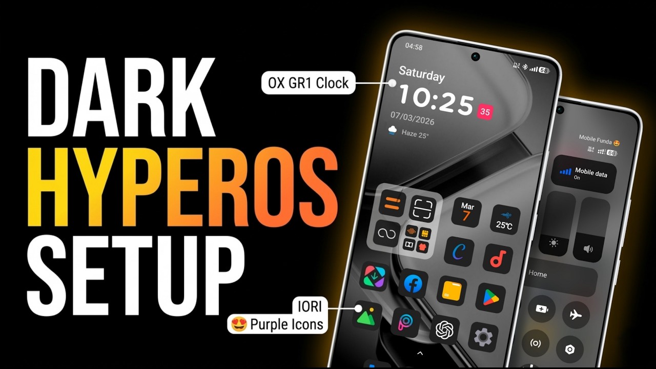 Dark HyperOS Dark Setup &ndash; April 2026 🔥 | Clean & Minimal Theme