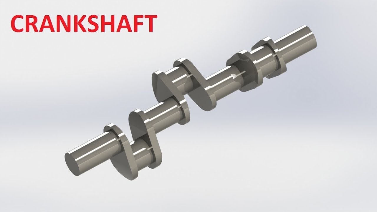 SolidWorks Tutorial how To Make Crankshaft