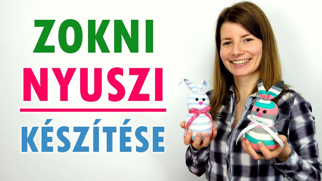 Zokni nyuszi készítése | Zokni figurák | Manó kuckó