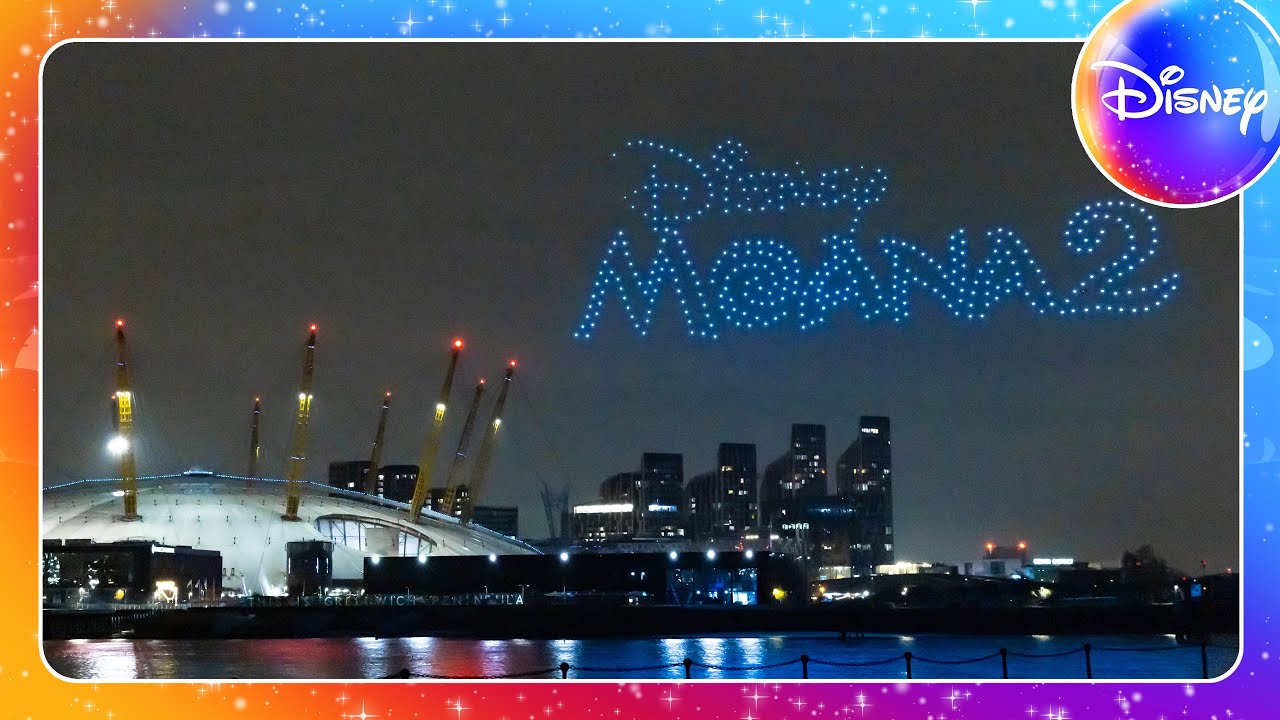Moana 2 Drone Show in London ✨🌺 | Disney UK