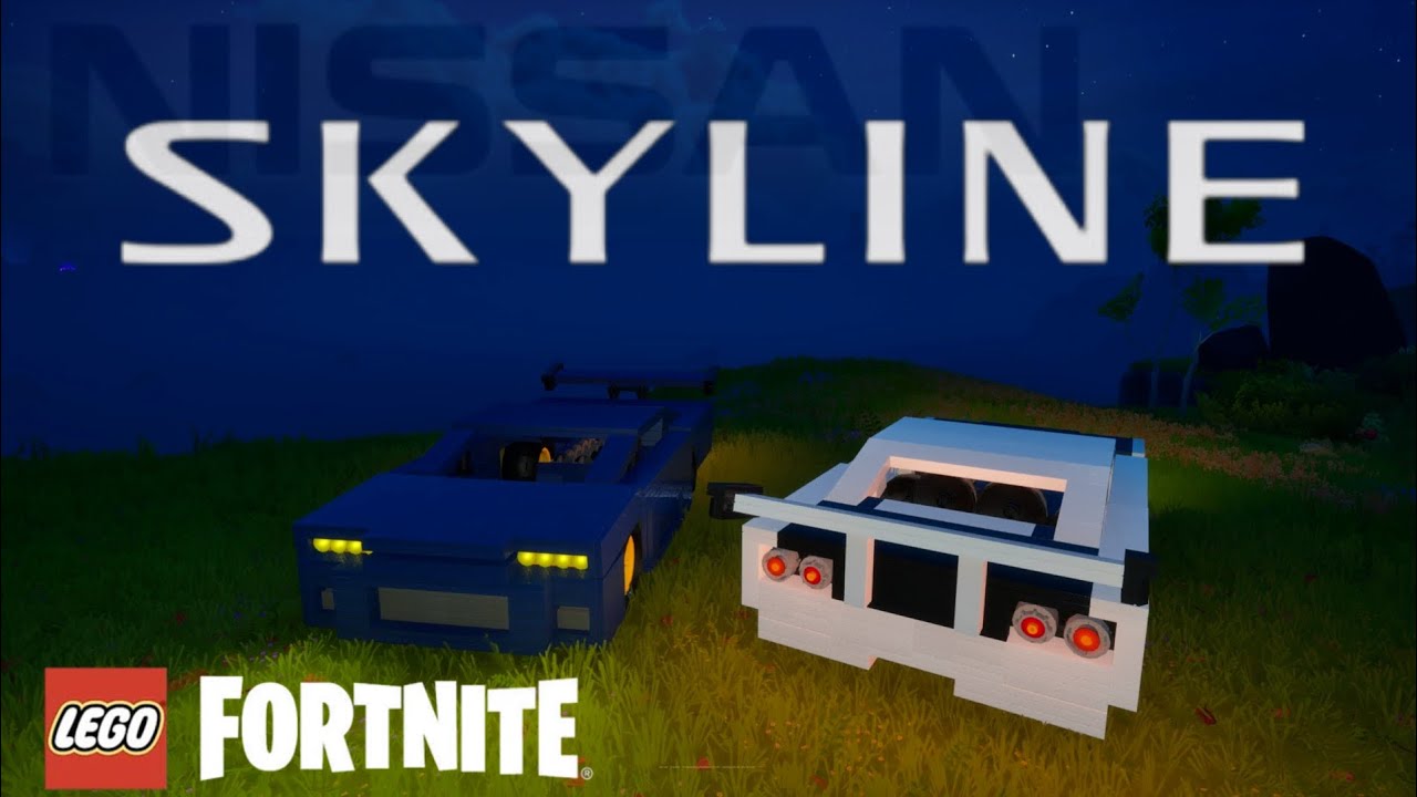 How to Build a Nissan Skyline GT-R R34 in Lego Fortnite 