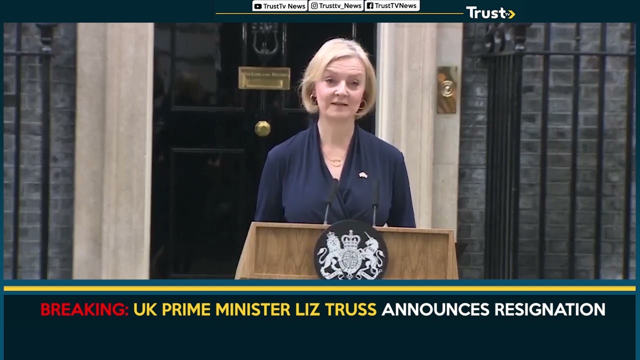 UK Prime Minister Liz Truss Announces Resignation | TRUST TV