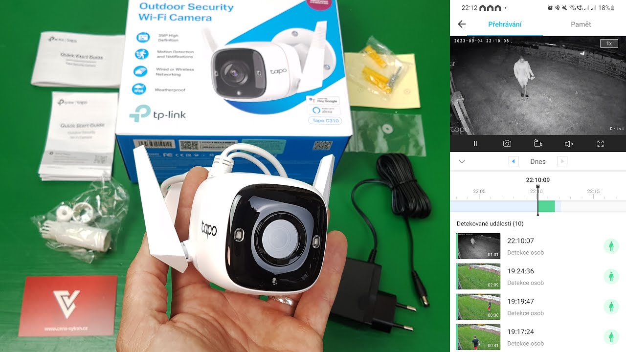 Nejprodávanější IP kamera! Recenze TP-Link Tapo C310 (a C320WS) s Wi-Fi, IP66 a cenou 1000 Kč