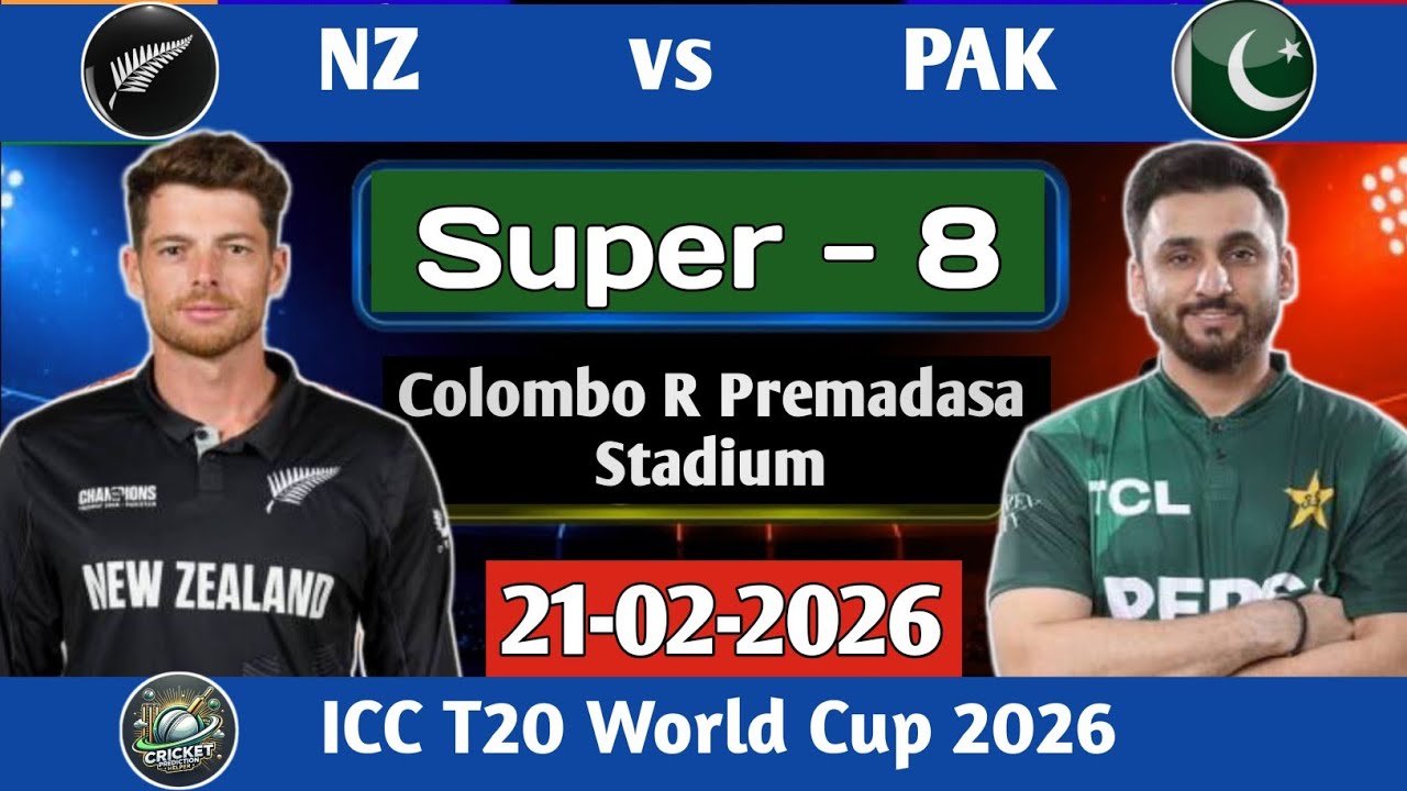 NZ vs PAK T20 | Super 8 | ICC T20 WC 2026 | Analysis & Prediction | Pakistan vs New Zealand T20