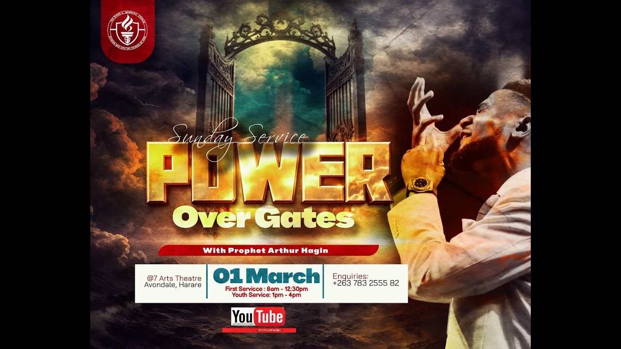 POWER OVER GATES SUNDAY SERVICE WITH PROPHET ARTHUR HAGIN.