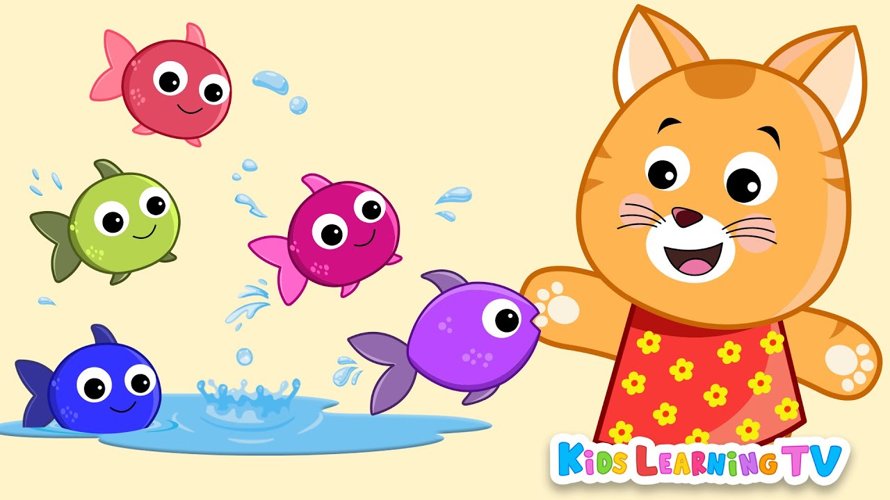 1,2,3,4,5 Once I caught a fish Alive | Learn Numbers | Rhyme songs for preschool children | 4K