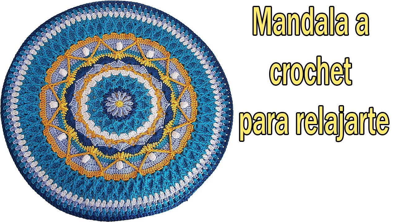 Mándala Gigante a Crochet 🧶 Fácil y Espectacular de Casi 2 Metros – Tutorial Paso a Paso Parte #1